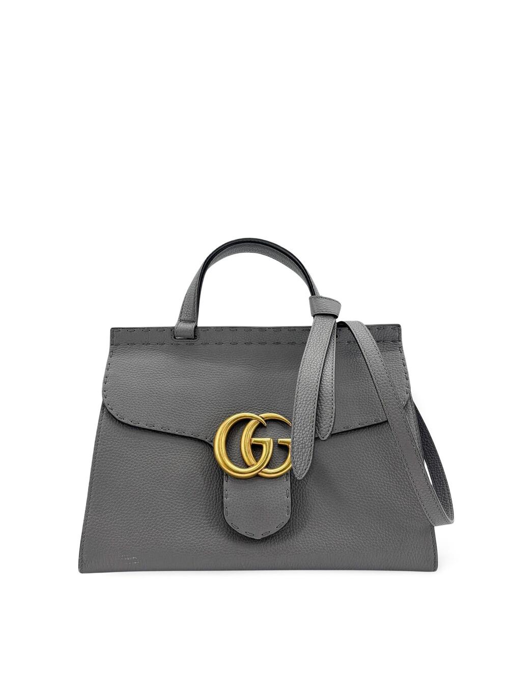 Gucci Gg Marmont Leather Top Handle Bag #363967G58B